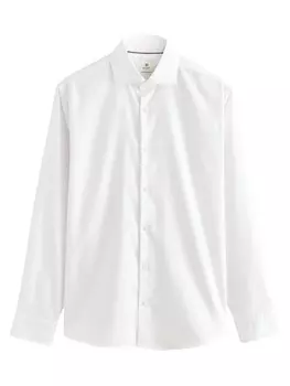 Рубашка обычного кроя на пуговицах Next, белый
