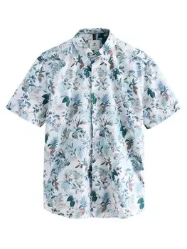 Рубашка обычного кроя на пуговицах Next, белый