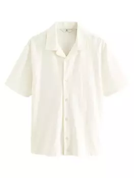 Рубашка обычного кроя на пуговицах Next, белый