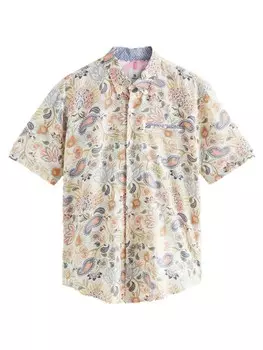 Рубашка обычного кроя на пуговицах Next, белый