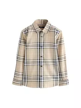 Рубашка обычного кроя на пуговицах Next, бежевый