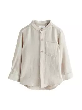 Рубашка обычного кроя на пуговицах Next, бежевый