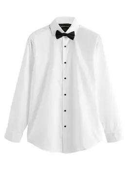 Рубашка обычного кроя на пуговицах Next, черный/белый