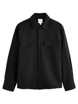 Рубашка обычного кроя на пуговицах Next, черный