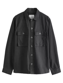 Рубашка обычного кроя на пуговицах Next, черный