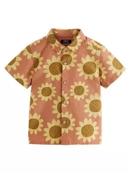 Рубашка обычного кроя на пуговицах Next, цвет Chestnut brown/Pueblo