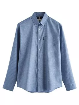 Рубашка обычного кроя на пуговицах Next, цвет Navy/Dusty blue