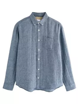 Рубашка обычного кроя на пуговицах Next, цвет Light blue/Dark blue