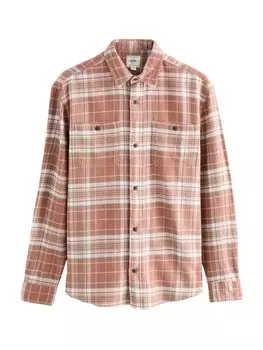 Рубашка обычного кроя на пуговицах Next, цвет Rusty red