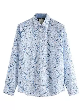 Рубашка обычного кроя на пуговицах Next, цвет Light blue/White
