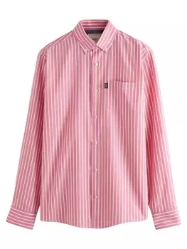 Рубашка обычного кроя на пуговицах Next, цвет Dark pink