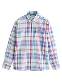 Рубашка обычного кроя на пуговицах Next, цвет Rose/Light pink