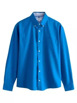 Рубашка обычного кроя на пуговицах Next, цвет Cobalt blue