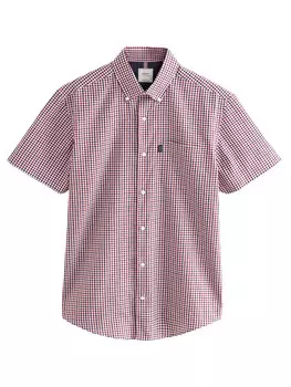 Рубашка обычного кроя на пуговицах Next, красный