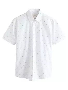 Рубашка обычного кроя на пуговицах Next Liberty, белый