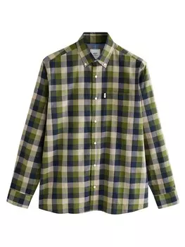 Рубашка обычного кроя на пуговицах Next, оливковый