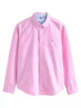 Рубашка обычного кроя на пуговицах Next, розовый