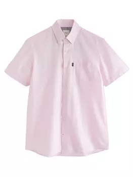 Рубашка обычного кроя на пуговицах Next, розовый