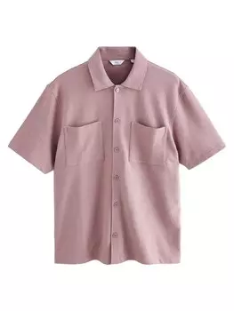 Рубашка обычного кроя на пуговицах Next, розовый