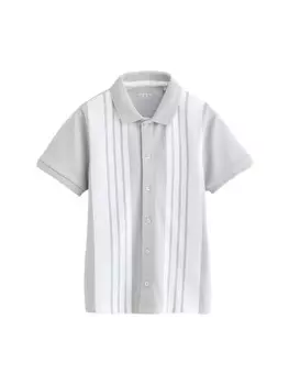 Рубашка обычного кроя на пуговицах Next, серый