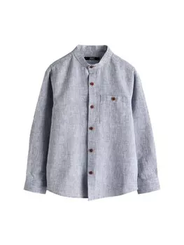 Рубашка обычного кроя на пуговицах Next, синий