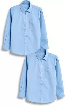 Рубашка обычного кроя на пуговицах Next, синий