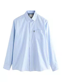 Рубашка обычного кроя на пуговицах Next, синий