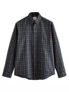 Рубашка обычного кроя на пуговицах Next, темно-синий