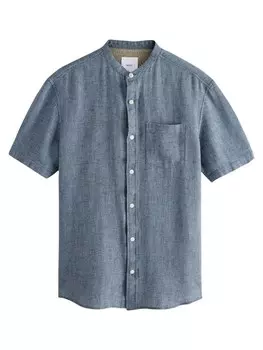 Рубашка обычного кроя на пуговицах Next, темно-синий