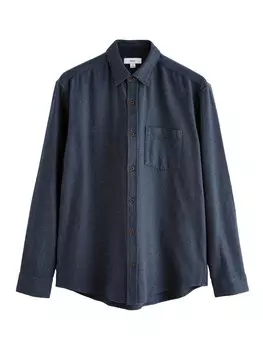 Рубашка обычного кроя на пуговицах Next, темно-синий