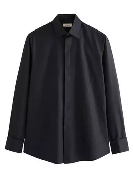 Рубашка обычного кроя на пуговицах Next, темно-синий