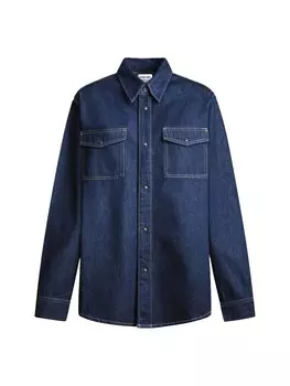 Рубашка обычного кроя на пуговицах Pepe Jeans, синий деним