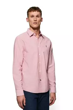 Рубашка обычного кроя на пуговицах Polo Club, красный