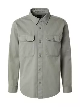 Рубашка обычного кроя на пуговицах QS, пастельный зеленый