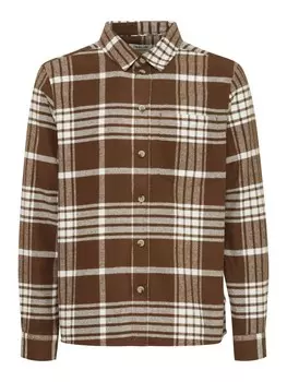 Рубашка обычного кроя на пуговицах !Solid Nab, темно-коричневый