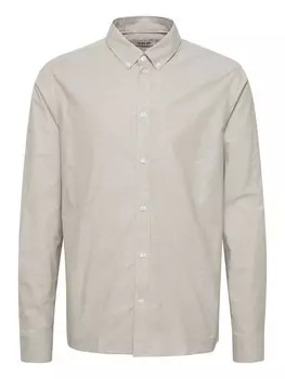Рубашка обычного кроя на пуговицах !Solid Val, песочный