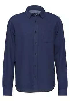 Рубашка обычного кроя на пуговицах Street One MEN, темно-синий