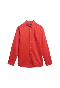 Рубашка обычного кроя на пуговицах Superdry, цвет Dark pink
