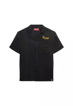 Рубашка обычного кроя на пуговицах Superdry Merchant Suika, черный