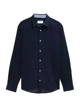 Рубашка обычного кроя на пуговицах TOM TAILOR, морской синий