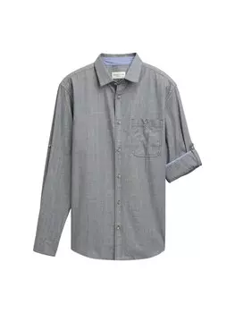 Рубашка обычного кроя на пуговицах TOM TAILOR, темно-синий