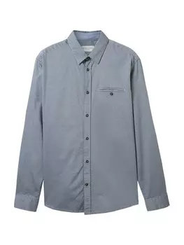 Рубашка обычного кроя на пуговицах TOM TAILOR, цвет Navy/Pastel blue