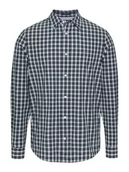 Рубашка обычного кроя на пуговицах Tommy Jeans, морской синий