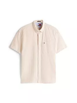 Рубашка обычного кроя на пуговицах Tommy Jeans, бежевый