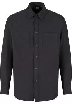 Рубашка обычного кроя на пуговицах Urban Classics, черный