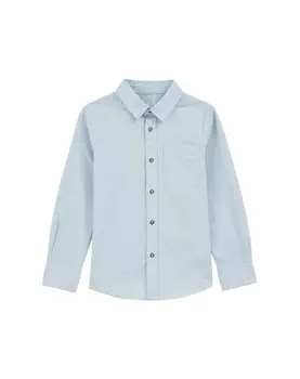 Рубашка обычного кроя на пуговицах WE Fashion, темно-синий