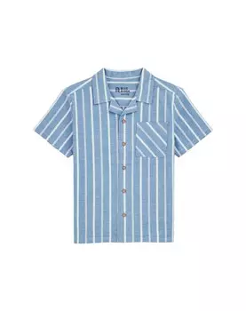 Рубашка обычного кроя на пуговицах WE Fashion, цвет Navy/Smoke blue