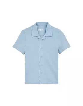 Рубашка обычного кроя на пуговицах WE Fashion, светло-синий