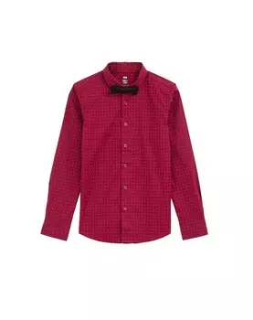 Рубашка обычного кроя на пуговицах WE Fashion, цвет Burgundy/Ruby red