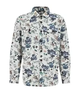 Рубашка обычного кроя на пуговицах WE Fashion, белый